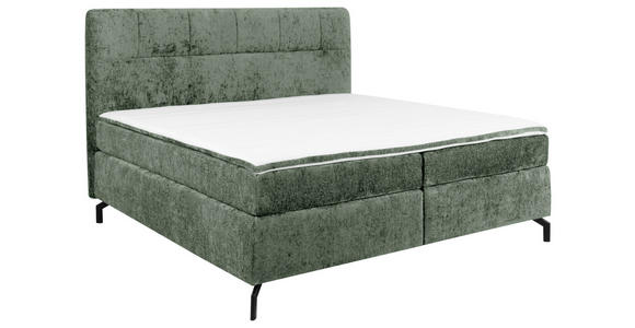BOXSPRINGBETT 180/200 cm in Mintgrün - Schwarz/Mintgrün, Design, Textil/Metall (180/200cm) - Esposa