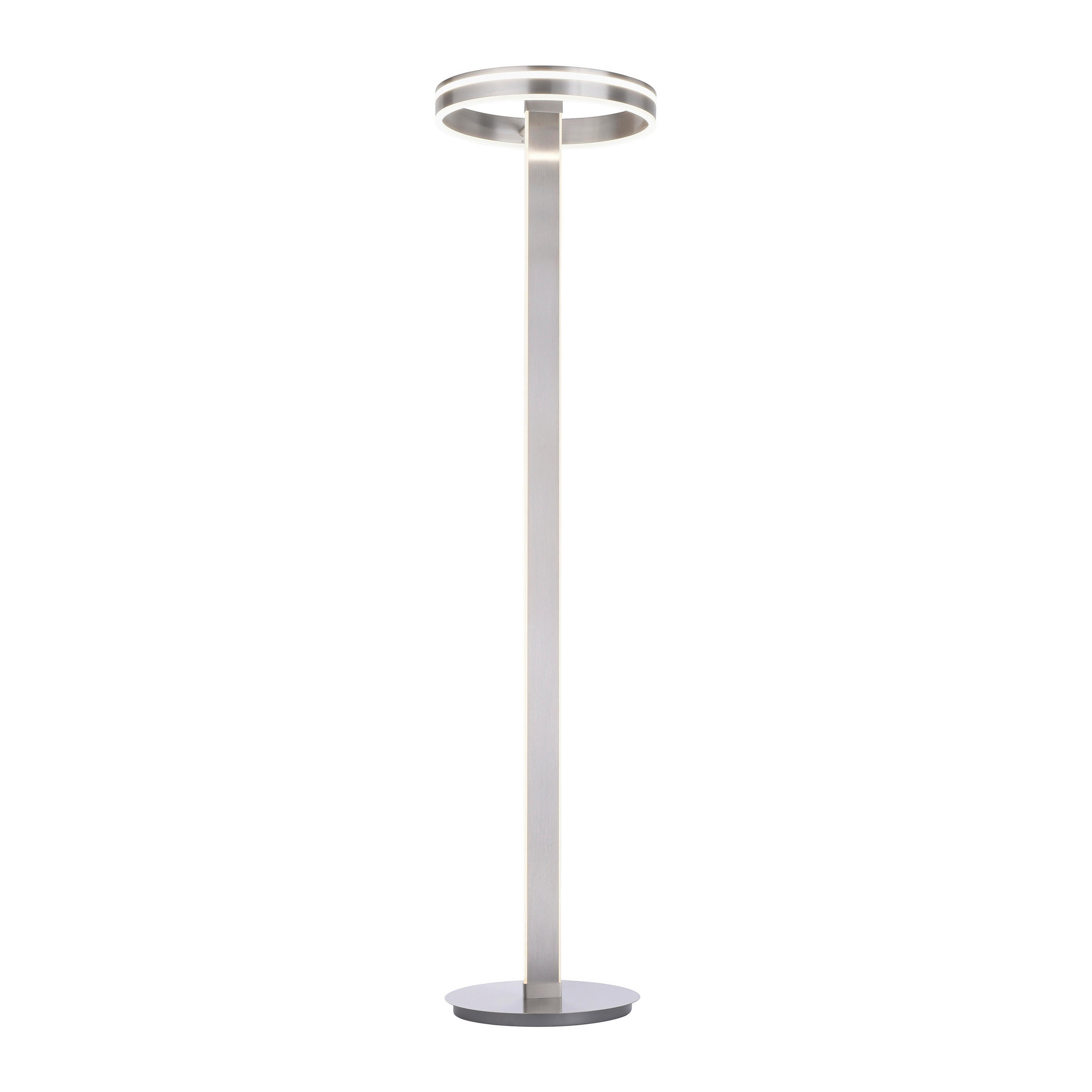 LED-STEHLEUCHTE 40/40/180 cm    - Silberfarben, Design, Kunststoff/Metall (40/40/180cm)