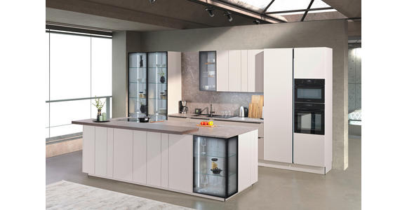 EINBAUKÜCHE   - Eichefarben/Sahara, Design, Holzwerkstoff - Dieter Knoll