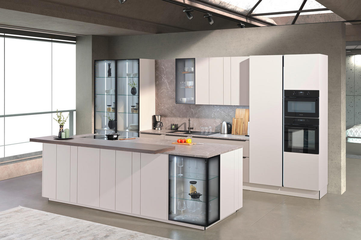 INBYGGNADSKÖK   - sahara/ekfärgad, Design, trämaterial - Dieter Knoll