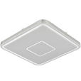 LED-DECKENLEUCHTE 43/43/6,5 cm   - Chromfarben/Weiß, LIFESTYLE, Kunststoff/Metall (43/43/6,5cm) - Novel