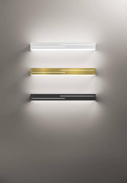 LED-WANDLEUCHTE Banny 50,5/7/5 cm   - Anthrazit, Basics, Kunststoff/Metall (50,5/7/5cm) - Fabas Luce