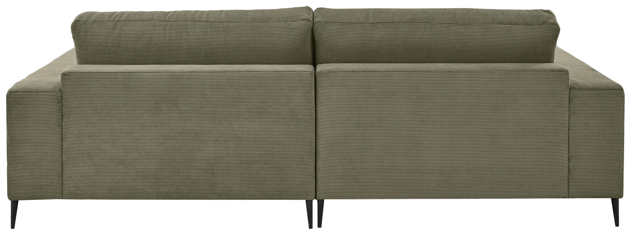Freisteller von Dieter Knoll ECKSOFA Olivgrün Feincord.