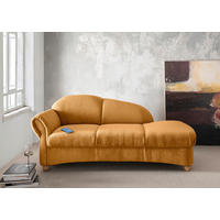 OTTOMANE Torello Mikrofaser Goldfarben  - Wildeiche/Goldfarben, KONVENTIONELL, Holz/Textil (86/84/190cm) - Livetastic