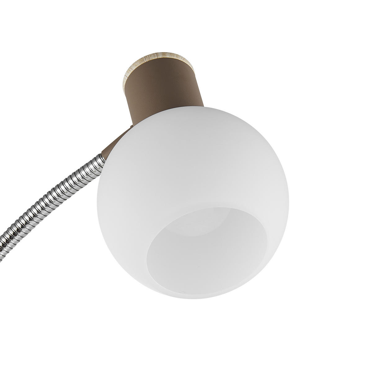 STEHLEUCHTE Merope 23/146 cm   - Sandfarben/Eschefarben, Basics, Glas/Metall (23/146cm) - Novel