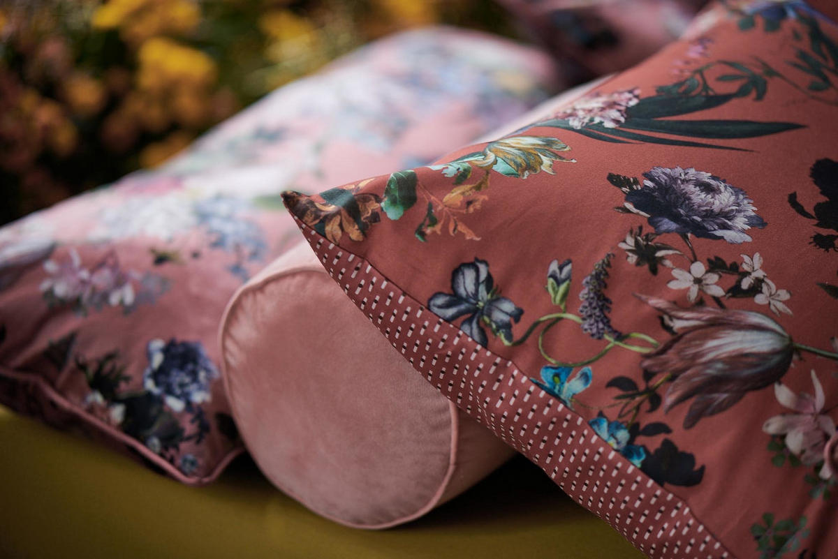 WENDEBETTWÄSCHE SS22 Satin  - Rot, KONVENTIONELL, Textil (155/220cm) - Essenza