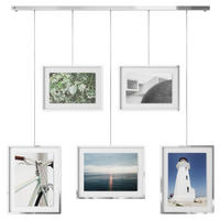 COLLAGERAM 79,4/3,2/69,5 cm  - kromfärg, Design, metall/glas (79,4/3,2/69,5cm) - Umbra