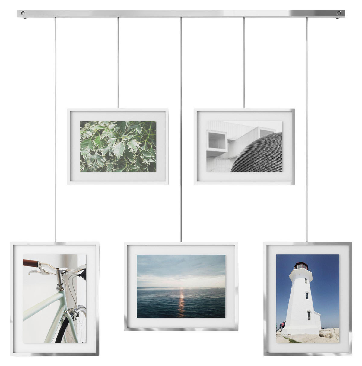 COLLAGERAM 79,4/3,2/69,5 cm  - kromfärg, Design, metall/glas (79,4/3,2/69,5cm) - Umbra