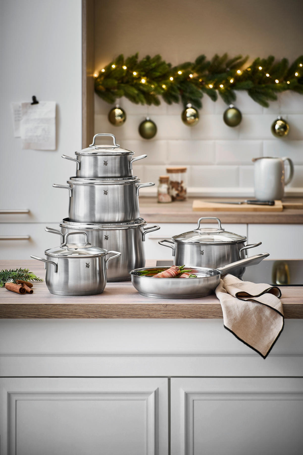 KOCHTOPFSET Brilliant 6-teilig  - Klar/Edelstahlfarben, Design, Glas/Metall - WMF