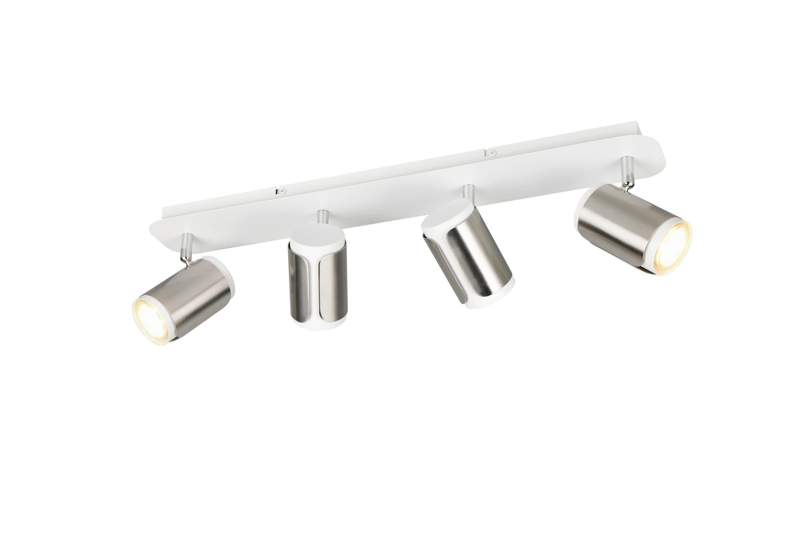 STRAHLER 60/16/12 cm   - Weiß/Nickelfarben, KONVENTIONELL, Metall (60/16/12cm) - Trio Leuchten