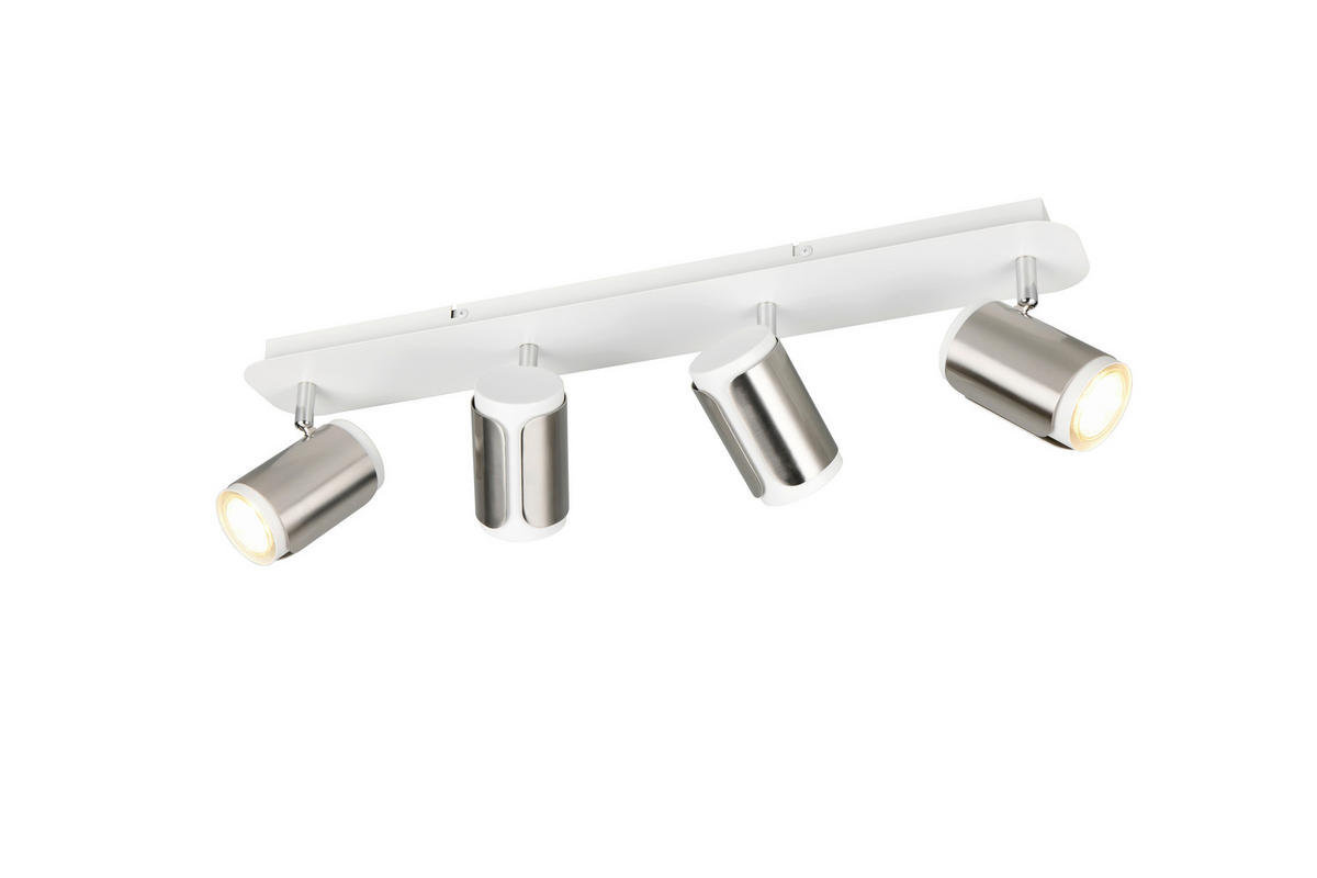 STRAHLER 60/16/12 cm   - Weiß/Nickelfarben, KONVENTIONELL, Metall (60/16/12cm) - Trio Leuchten