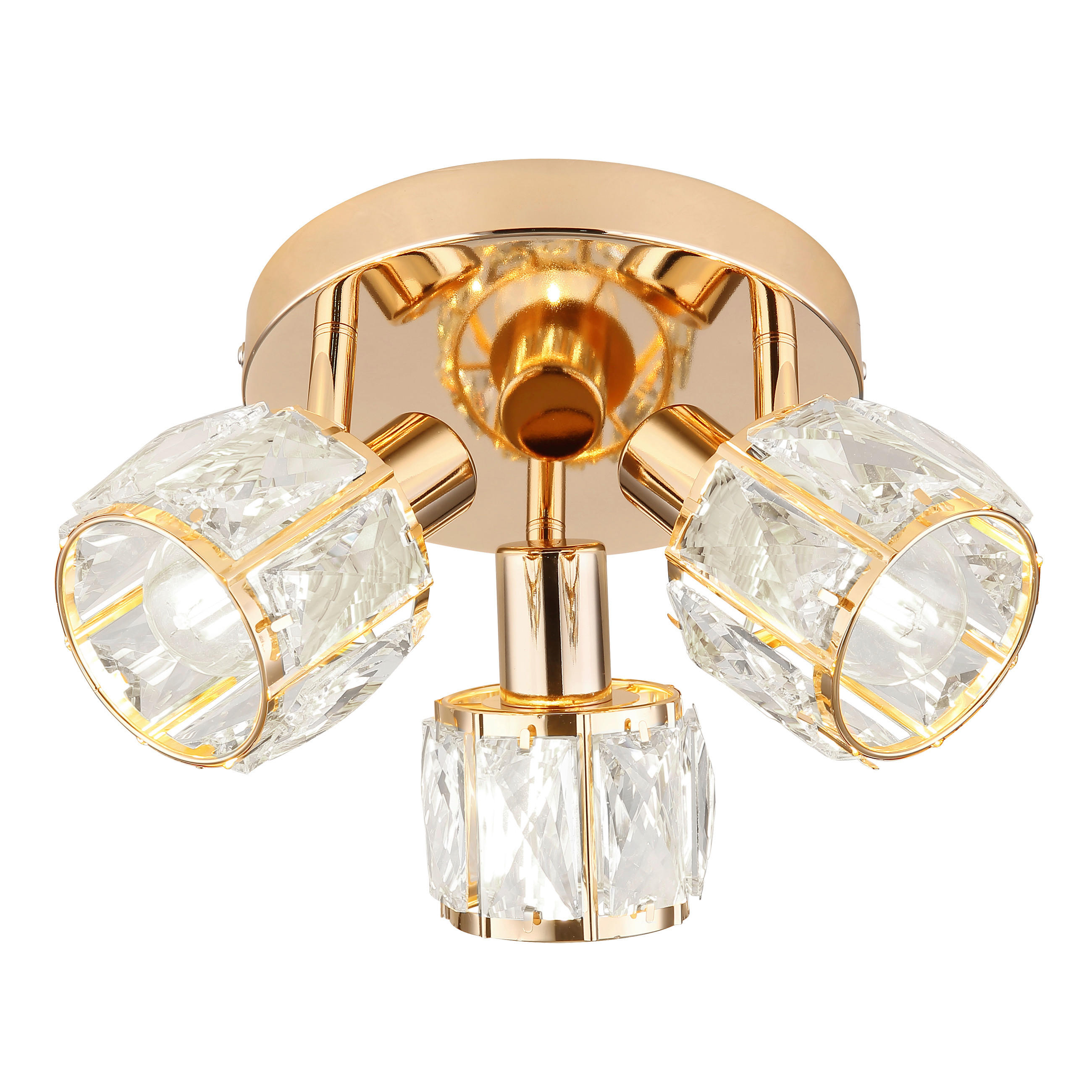 SPOTLIGHT Dubai 36/36/16 cm   - roséguld, Klassisk, metall/glas (36/36/16cm)
