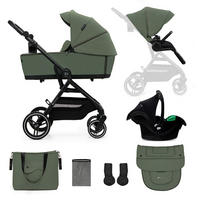 KINDERWAGEN Yoxi 3in1  - Olivgrün, Basics, Kunststoff (107/59/97cm) - Kinderkraft
