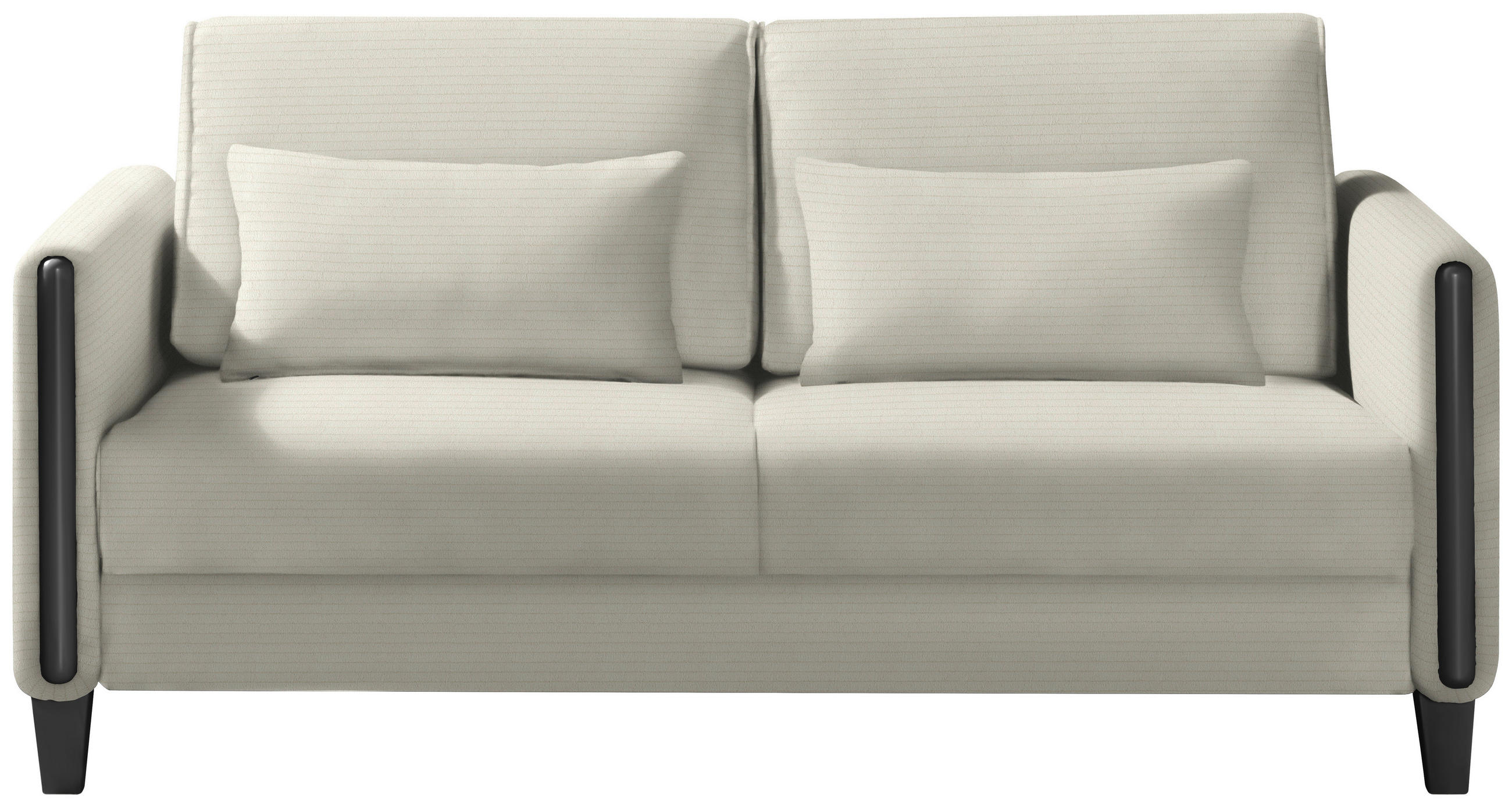 SCHLAFSOFA in Holz, Textil Creme, Schwarz  - Creme/Schwarz, Design, Holz/Textil (174/88/104cm) - Niels Andersson