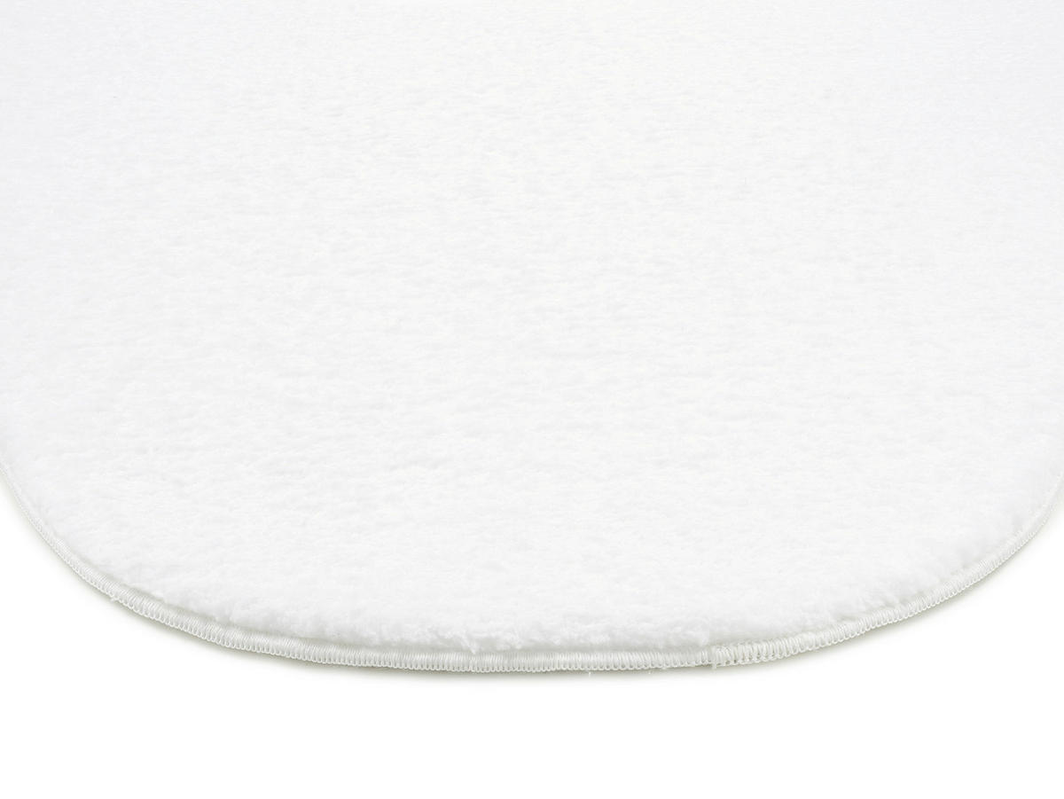 FELLTEPPICH 60/90 cm Blana Weiß Tierform  - Weiß, Basics, Textil (60/90cm) - Novel