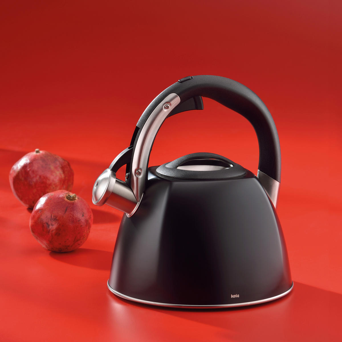 WASSERKESSEL Vitus  - Schwarz, KONVENTIONELL, Metall (22/24.5cm) - Kela