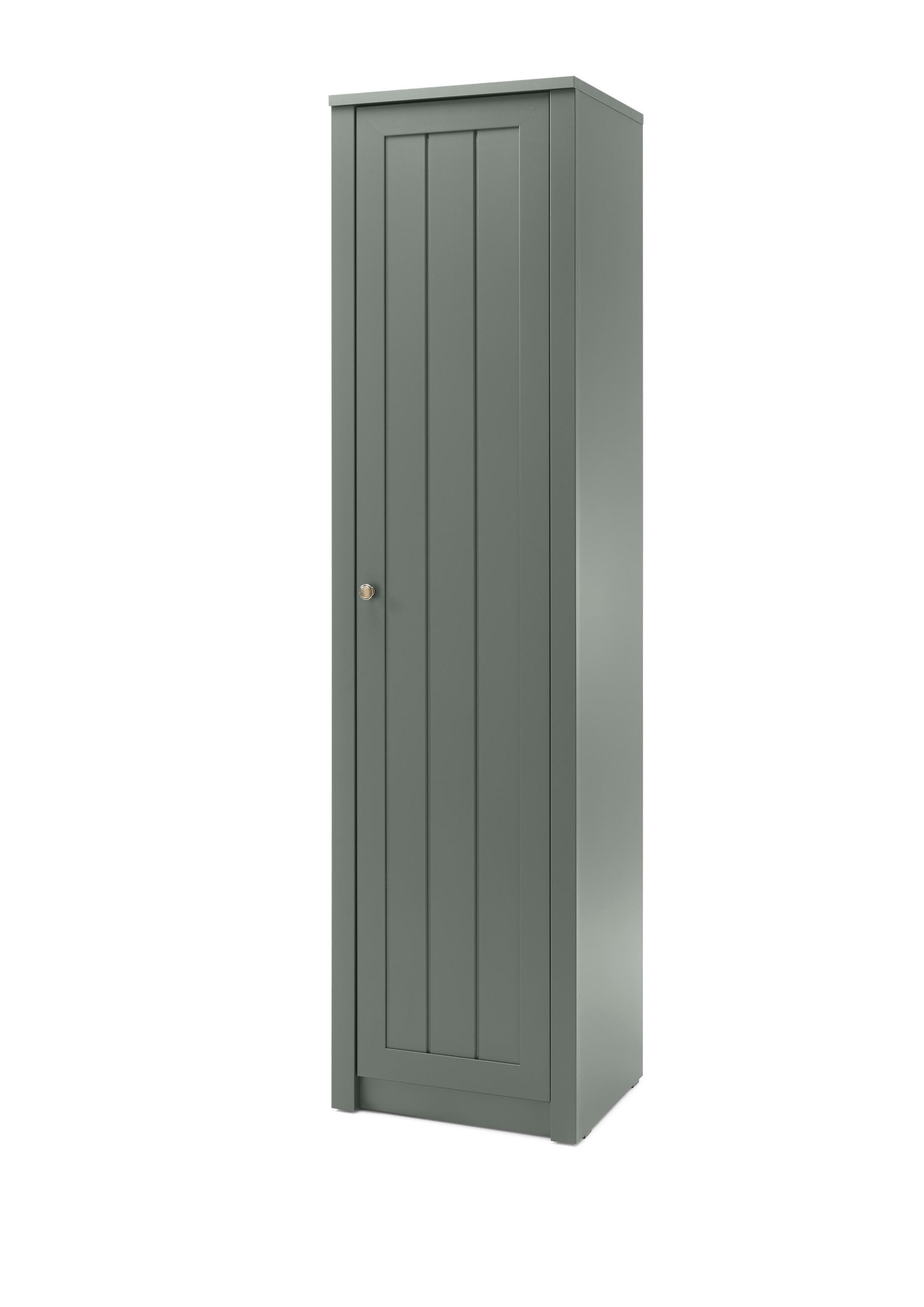 GARDEROBENSCHRANK  in 50/197/43 cm  - Messingfarben/Grün, Design, Holzwerkstoff/Metall (50/197/43cm) - Modante
