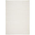 HANDWEBTEPPICH 160/230 cm Weiß  - Weiß, Natur, Textil (160/230cm) - Linea Natura