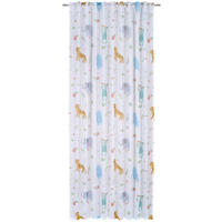 KUSOVÁ ZÁCLONA, 140/245 cm - viacfarebná/biela, Konventionell, textil (140/245cm) - Ben'n'jen