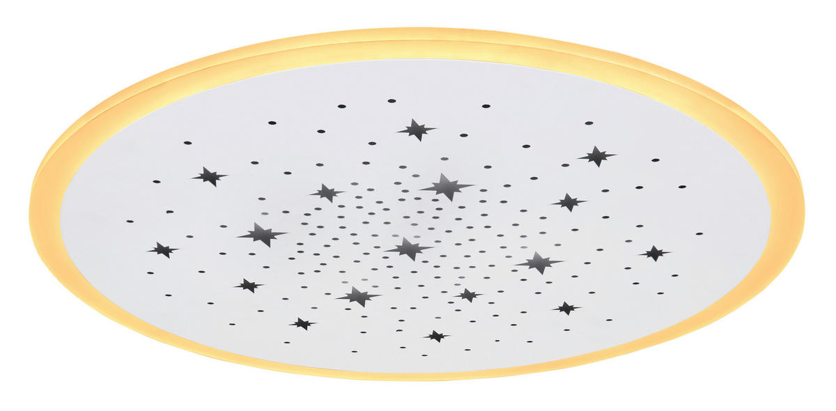 LED-DECKENLEUCHTE 38/5 cm   - Weiß, Design, Kunststoff/Metall (38/5cm) - Globo