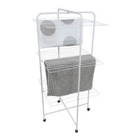 TURMWÄSCHETROCKNER  - Weiß, Basics, Metall (63/135/63cm) - Spirella