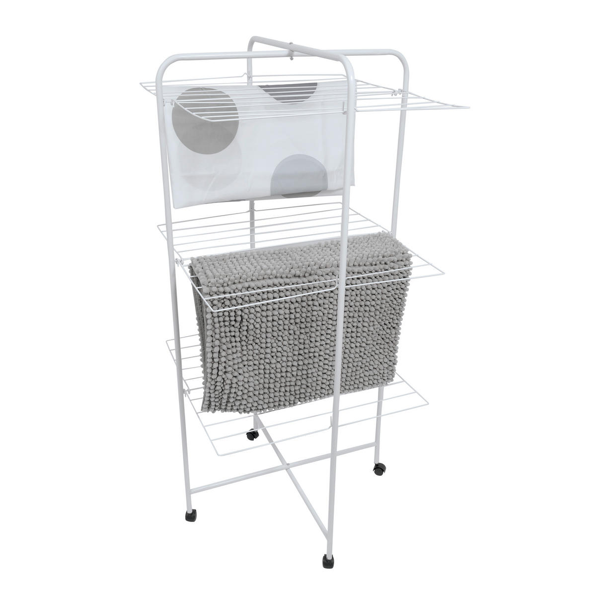 TURMWÄSCHETROCKNER  - Weiß, Basics, Metall (63/135/63cm) - Spirella