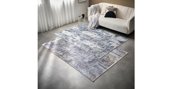 VINTAGE-TEPPICH 120/170 cm Leo Grau - Grau, Design, Kunststoff/Textil (120/170cm) - Novel