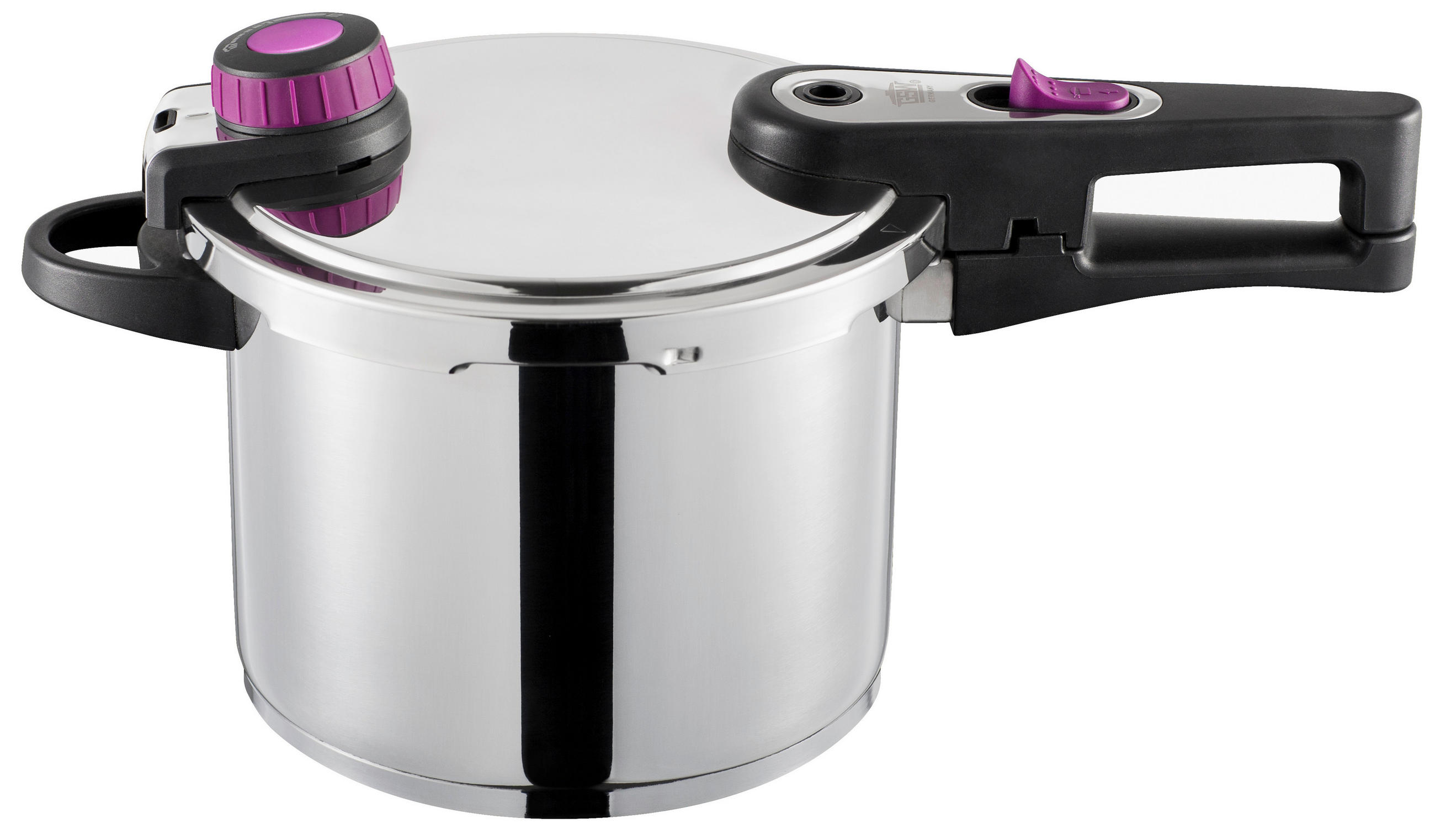 SCHNELLKOCHTOPF SYSTEM PLUS 6 L  - Edelstahlfarben, Basics, Metall (22cm) - GSW