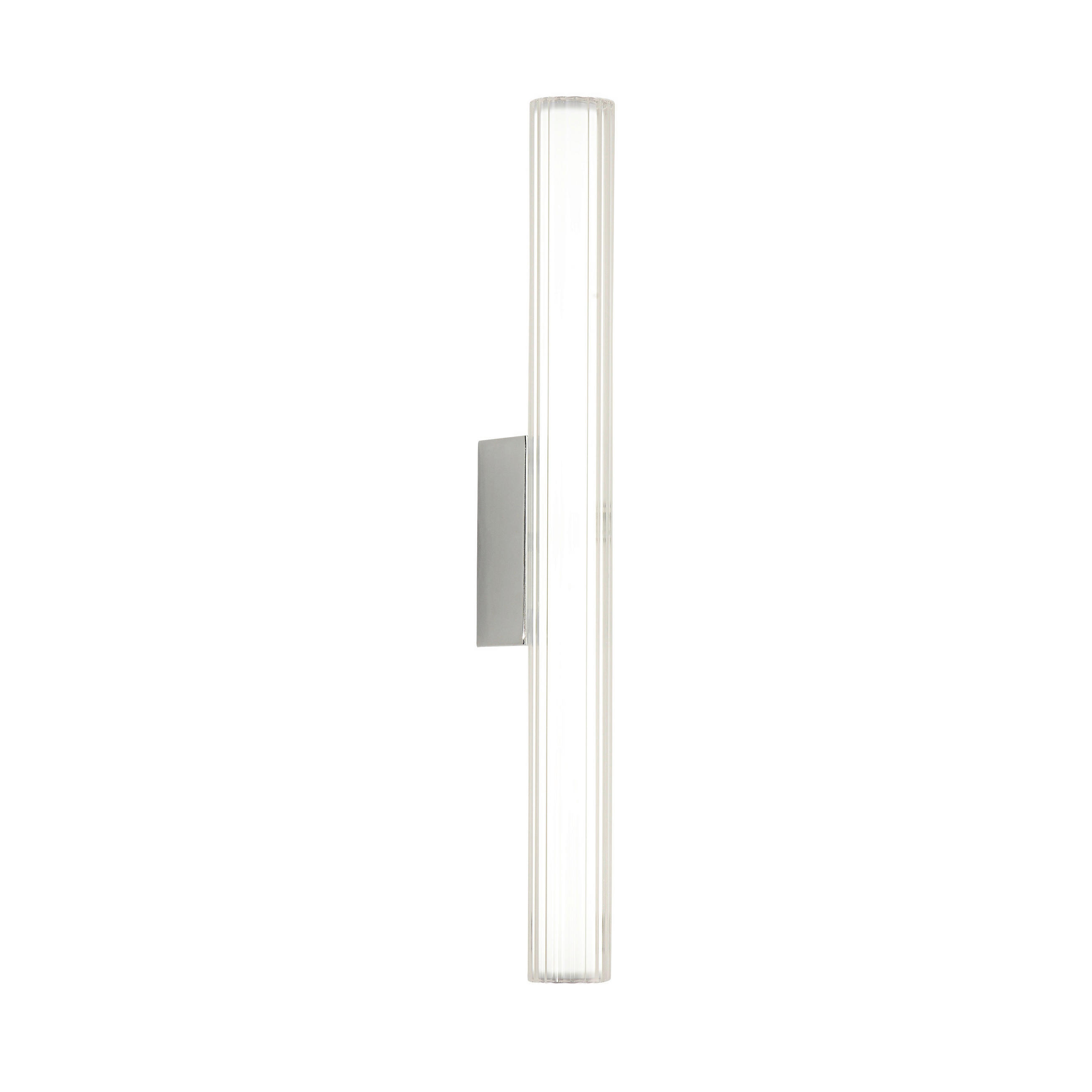 LED-WANDLEUCHTE Linea  45/6/11.5 cm  - Chromfarben, Design, Glas (45/6/11.5cm)