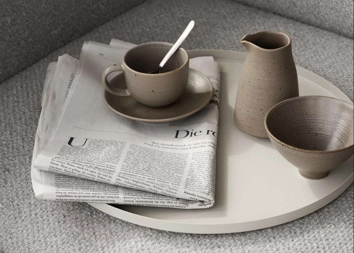 TABLETT Metall  - Beige, KONVENTIONELL, Metall (30/1,4cm) - Blomus