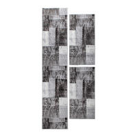 LÄUFER 67/620 cm Phoenix 3er Set  - Anthrazit/Grau, Design, Kunststoff/Textil (67/620cm) - Novel