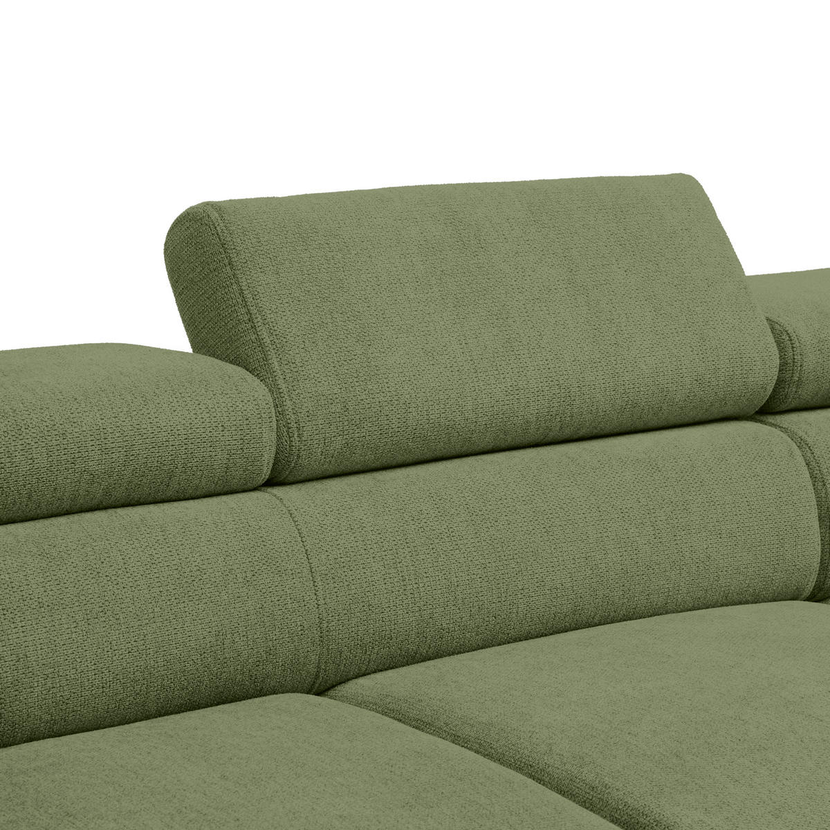 HÖRNSOFFA i vävt tyg olivgrön  - olivgrön/svart, Modern, metall/textil (257/198cm) - MID.YOU