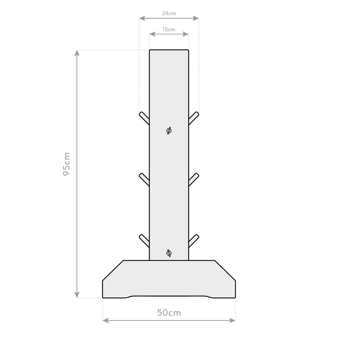 GARTENREGAL Holz  - Lärchefarben, Basics, Holz (80/95/50cm) - Ambia Garden