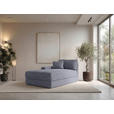 BIGSOFA Cord Dunkelgrau  - Dunkelgrau/Schwarz, MODERN, Kunststoff/Textil (117/93/190cm) - Carryhome