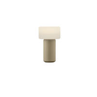 AKKU-TISCHLEUCHTE Tiny 8/13,5 cm  - Greige, Trend, Metall (8/13,5cm) - Hell