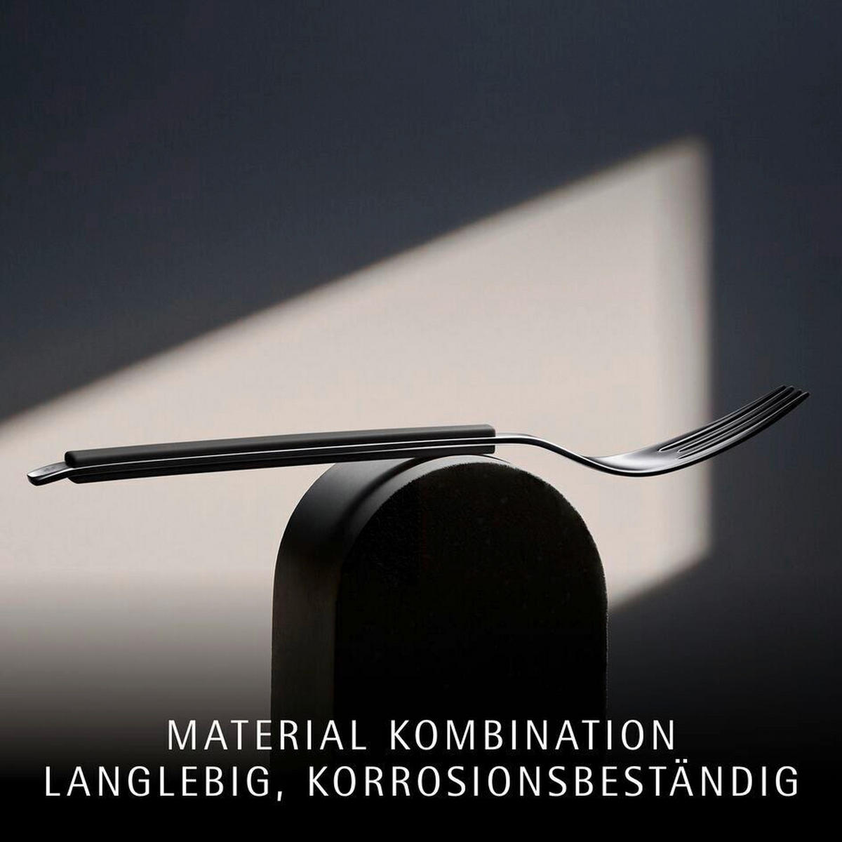 BESTECKSET Emotion 30-teilig Edelstahl  für 6 Personen  - Lavagrau, Basics, Metall (12,5/12,5/25cm) - WMF