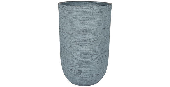 PFLANZENTOPF 43/68 cm - Dunkelgrau, Basics, Stein (43/68cm) - Ambia Home