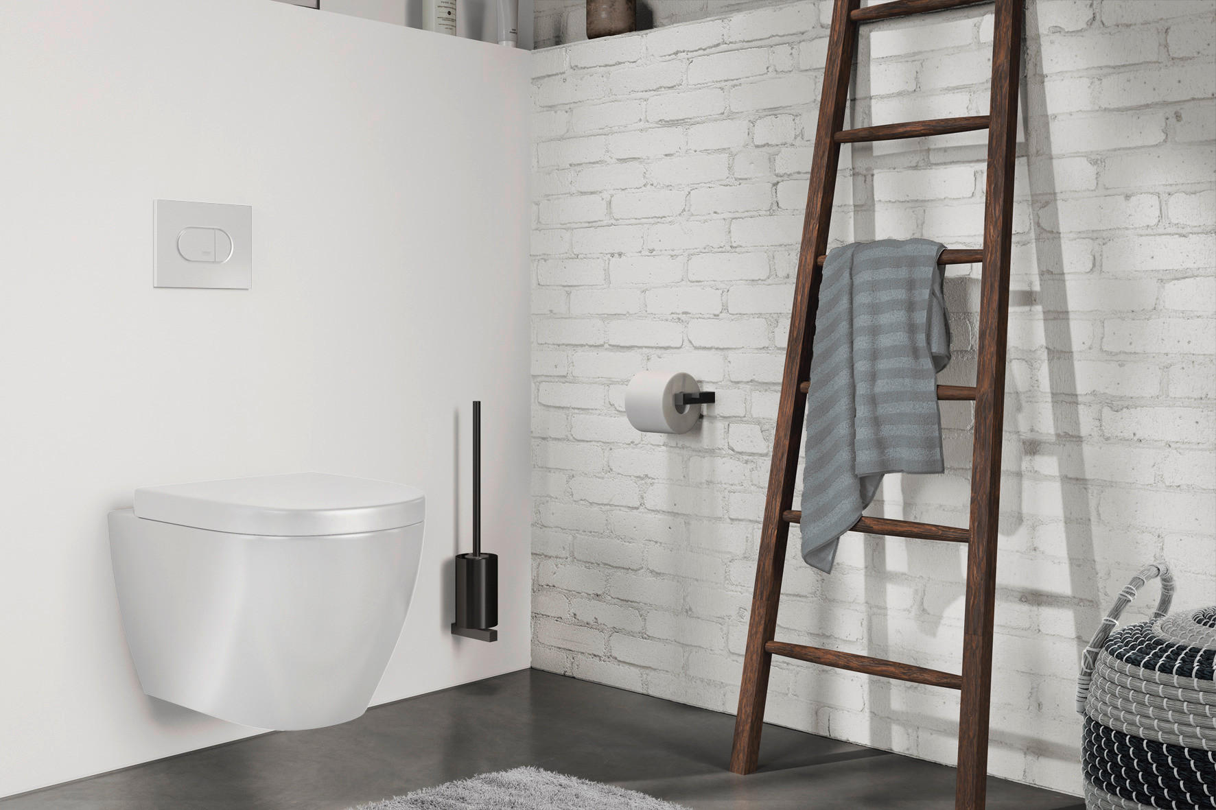 WC-BÜRSTE - Basics, Metall (8,9/50,1/12,2cm) - Zack