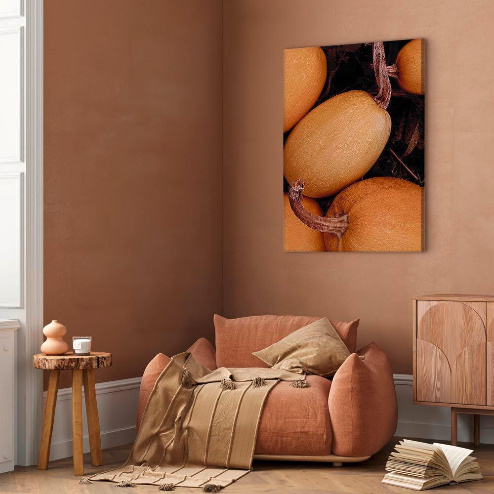 LEINWANDBILD Landschaft & Natur, Essen & Trinken, Herbst 40/60/1,2 cm  - Dunkelbraun/Orange, Basics, Holzwerkstoff/Textil (40/60/1,2cm) - artgeist