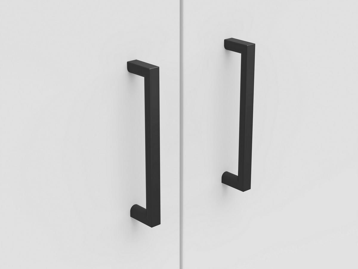 KOMMODE 80/83/40 cm  in Weiss  - Weiss/Anthrazit, Modern, Holzwerkstoff/Kunststoff (80/83/40cm) - Carryhome