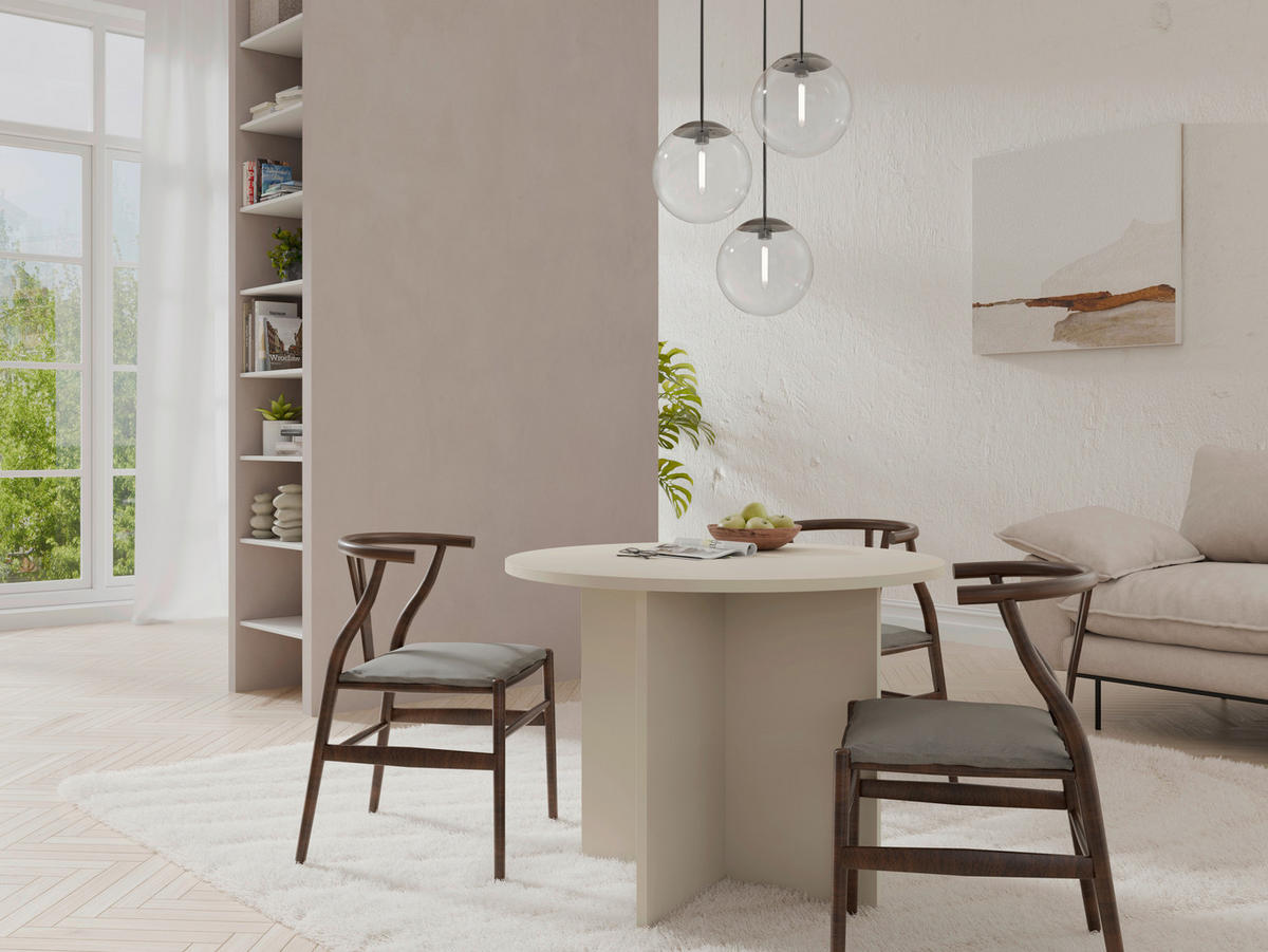 ESSTISCH in Holzwerkstoff 100/100/76 cm  - Beige, Design, Holzwerkstoff (100/100/76cm) - Lomoco