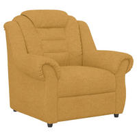 SESSEL in Chenille Gelb  - Gelb/Schwarz, Konventionell, Kunststoff/Textil (104/102/101cm) - Livetastic