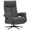 RELAXSESSEL in Textil Anthrazit  - Anthrazit/Schwarz, Design, Textil/Metall (74/105/82cm) - Welnova