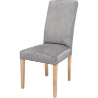 SZÉK fa, textil barna, szürke  - barna/szürke, Basics, textil/fa (49/105/65cm) - Cantus