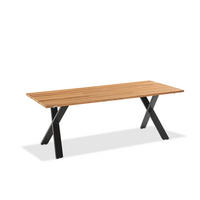 GARTENTISCH 180/95/76 cm  - Anthrazit/Teakfarben, Design, Holz/Metall (180/95/76cm)