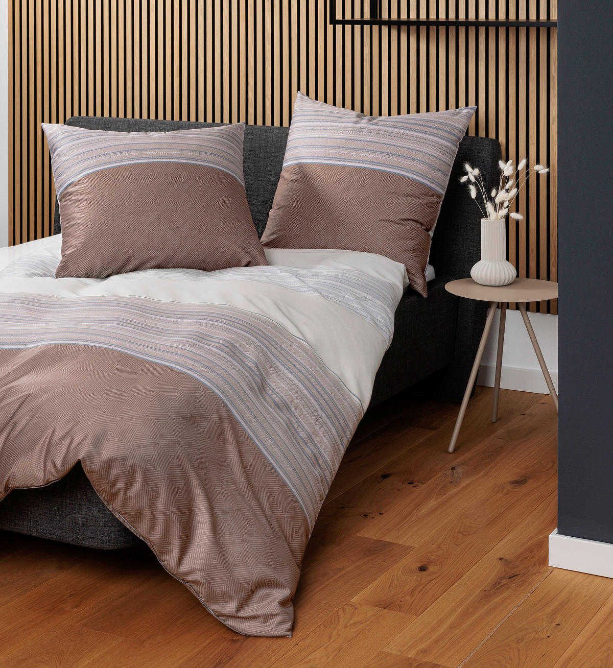 POSTELJNINA 135/200 cm mako saten bež  - bež, Konvencionalno, tekstil (135/200cm) - Janine