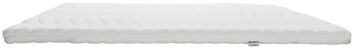 TOPPER 140/200 cm Höhe ca. 8 cm  - Weiss, Basics, Textil (140/200cm) - Elastica