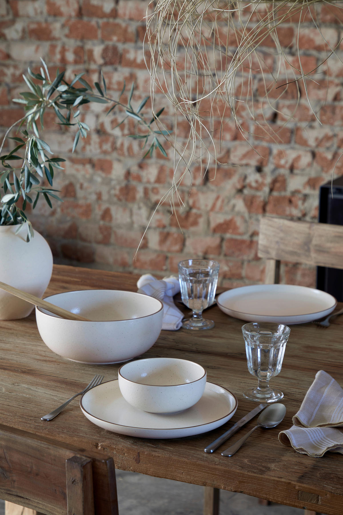 KOMBISERVICE Braun, Beige PACIFICA 12-teilig 4 Personen  - Beige/Braun, Basics, Keramik - Costa Nova