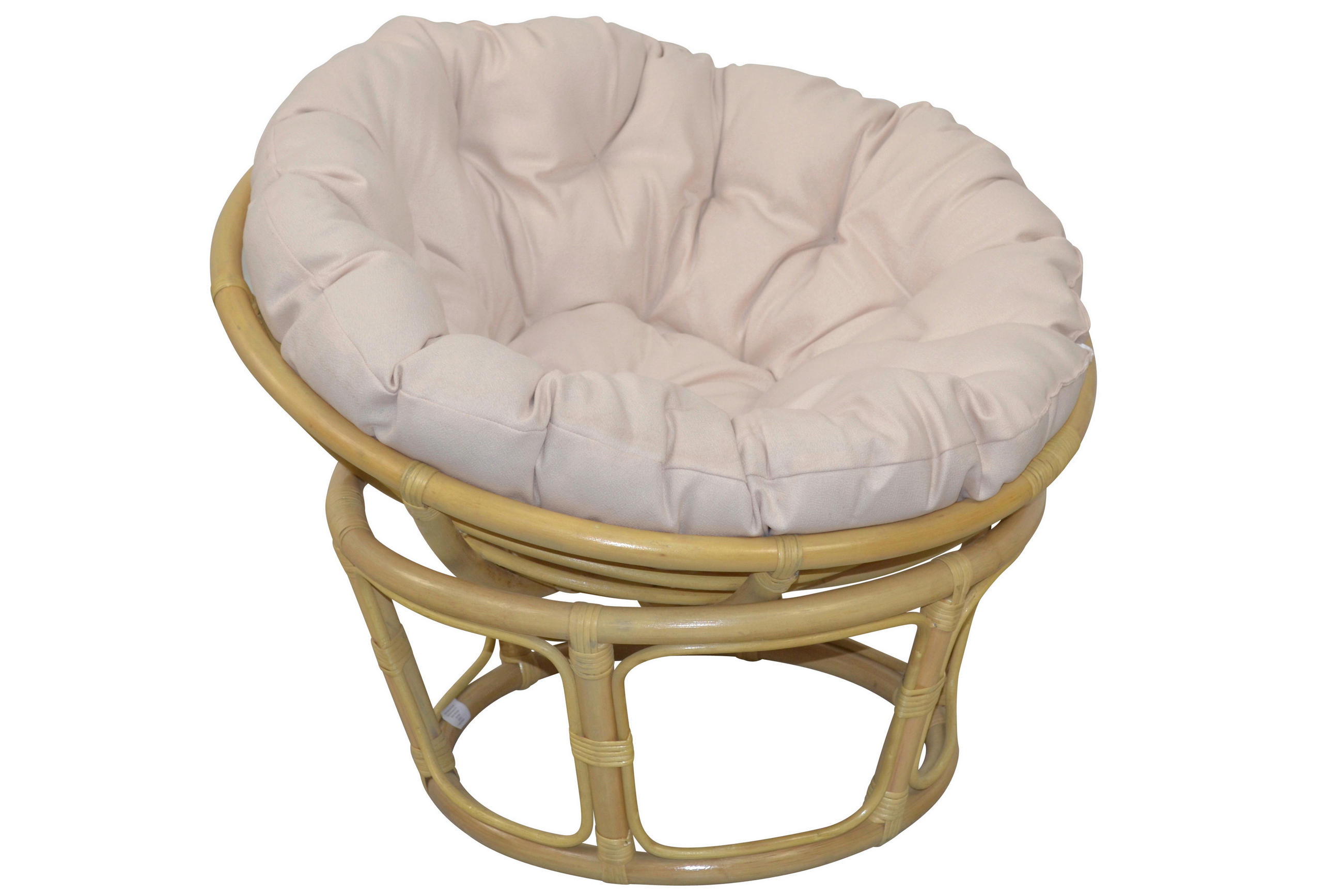 SESSEL Beige    - Beige/Creme, Natur, Holz/Textil (80/80/60cm) - MID.YOU
