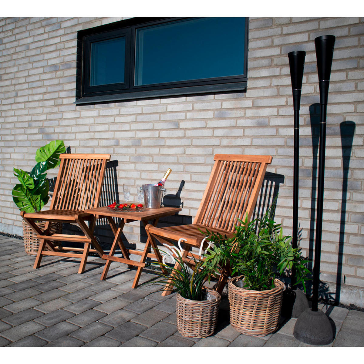 GARTENTISCH  - Braun, MODERN, Holz (50/50/50cm) - MID.YOU
